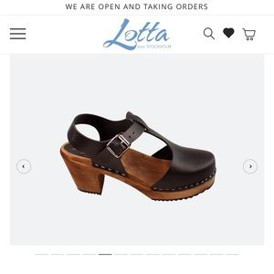 High wood T-bar black on brown base